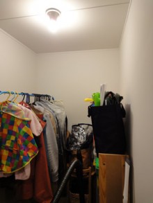 多目的納戸をウォークインクローゼットに 多目的納戸をウォークインクローゼットに